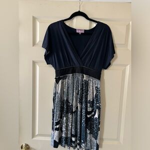 Vivienne Tam Midnight blue Aline dress